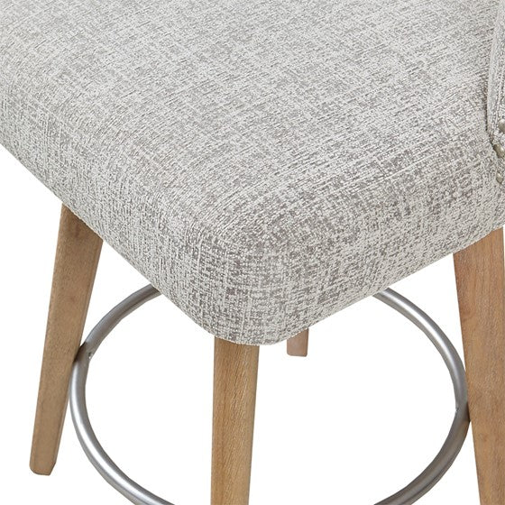 Onyx Upholstered 360 Degree Swivel Counter Stool 26" H