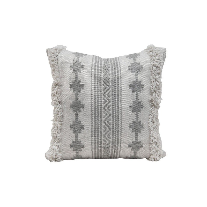 HAND WOVEN OAKLYNN PILLOW GRAY
