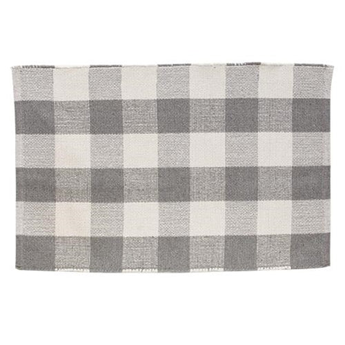 Gray Buffalo Check Door Mat Base