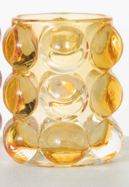 BUBBLE TEXTURE GLASS VOTIVE