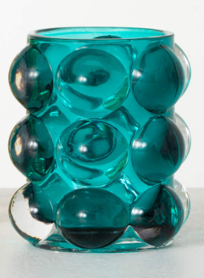 BUBBLE TEXTURE GLASS VOTIVE