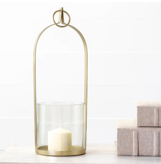 Brass Lantern w/ Glass