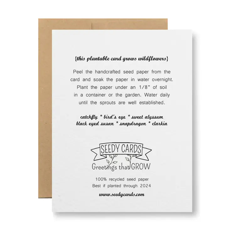 Plantable Greeting Card - Happy Valentine's Day