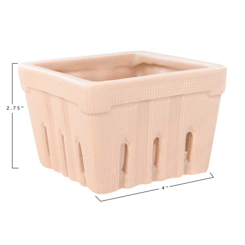 Stoneware Berry Basket