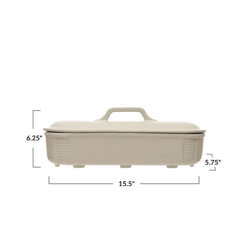 2 Quart Debossed Baking Dish
