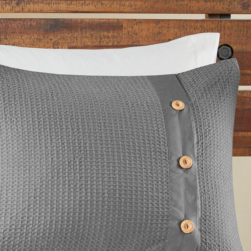 Finley 3 Piece Cotton Waffle Weave Duvet Cover Set